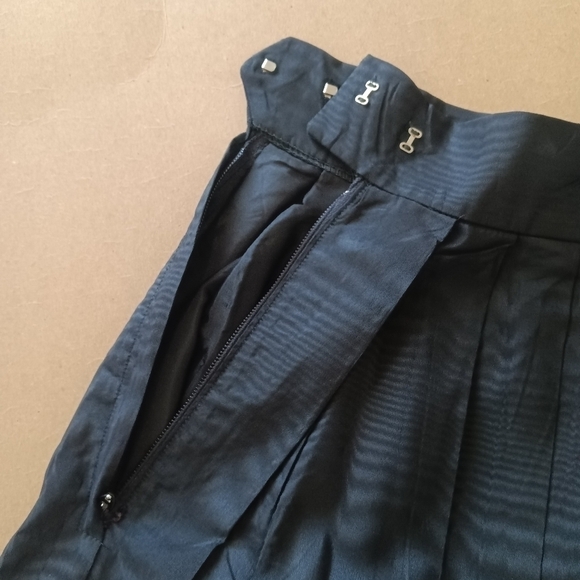 HOST PICK Ellen Tracy VTG late 50s early 60s rare taffeta skirt black size P9/10 - Picture 6 of 8